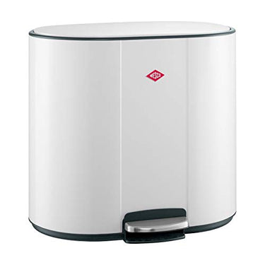 Wesco 171 631-74 Multi Collector 3 waste bin, metal, matt white, WxHxD 58.5x54x45.8cm/2 plastic inserts á 12l + on sale